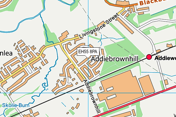 EH55 8PA map - OS VectorMap District (Ordnance Survey)