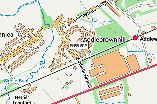 EH55 8PE map - OS VectorMap District (Ordnance Survey) EH55 8PE map - OS VectorMap District (Ordnance Survey)