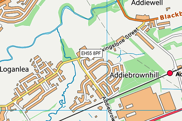 EH55 8PF map - OS VectorMap District (Ordnance Survey) EH55 8PF map - OS VectorMap District (Ordnance Survey)