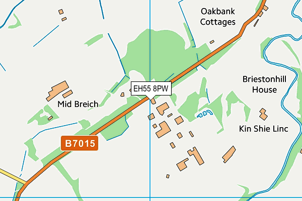 EH55 8PW map - OS VectorMap District (Ordnance Survey) EH55 8PW map - OS VectorMap District (Ordnance Survey)