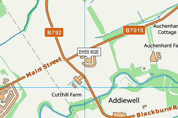 EH55 8QE map - OS VectorMap District (Ordnance Survey) EH55 8QE map - OS VectorMap District (Ordnance Survey)