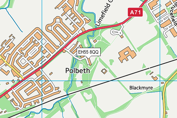EH55 8QQ map - OS VectorMap District (Ordnance Survey) EH55 8QQ map - OS VectorMap District (Ordnance Survey)