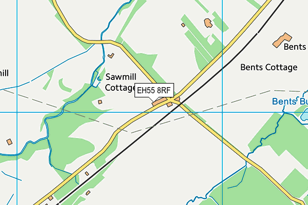 EH55 8RF map - OS VectorMap District (Ordnance Survey) EH55 8RF map - OS VectorMap District (Ordnance Survey)