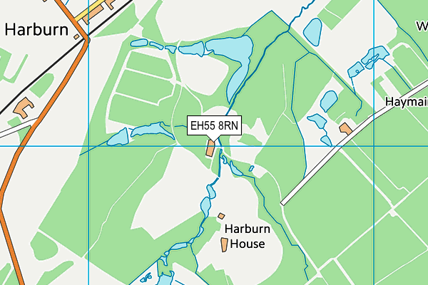 EH55 8RN map - OS VectorMap District (Ordnance Survey)