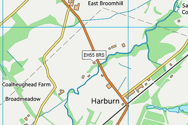 EH55 8RS map - OS VectorMap District (Ordnance Survey) EH55 8RS map - OS VectorMap District (Ordnance Survey)