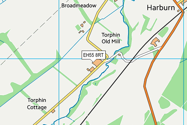EH55 8RT map - OS VectorMap District (Ordnance Survey) EH55 8RT map - OS VectorMap District (Ordnance Survey)