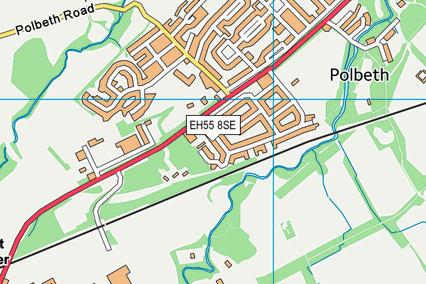 EH55 8SE map - OS VectorMap District (Ordnance Survey)