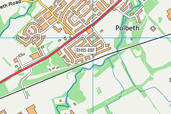 EH55 8SF map - OS VectorMap District (Ordnance Survey) EH55 8SF map - OS VectorMap District (Ordnance Survey)