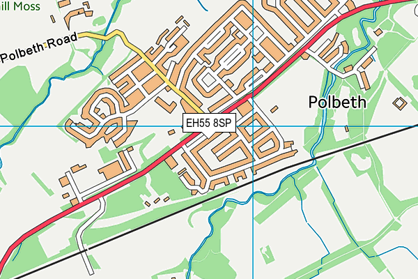 EH55 8SP map - OS VectorMap District (Ordnance Survey)