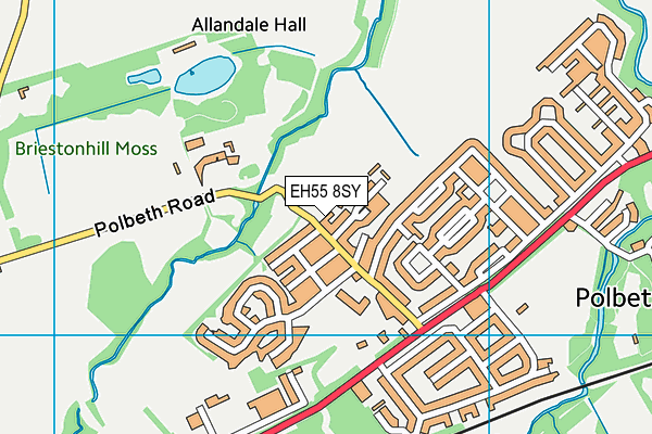 EH55 8SY map - OS VectorMap District (Ordnance Survey)