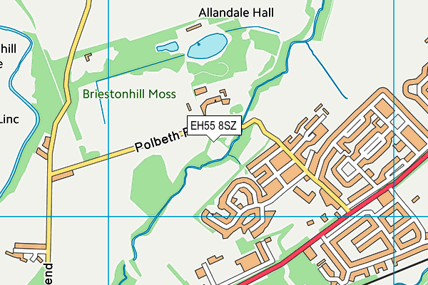 EH55 8SZ map - OS VectorMap District (Ordnance Survey) EH55 8SZ map - OS VectorMap District (Ordnance Survey)