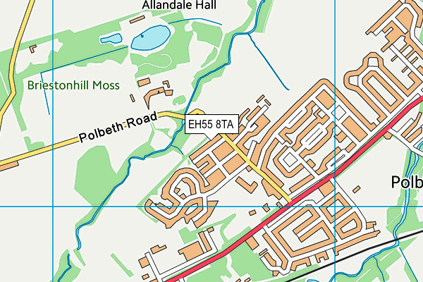 EH55 8TA map - OS VectorMap District (Ordnance Survey) EH55 8TA map - OS VectorMap District (Ordnance Survey)