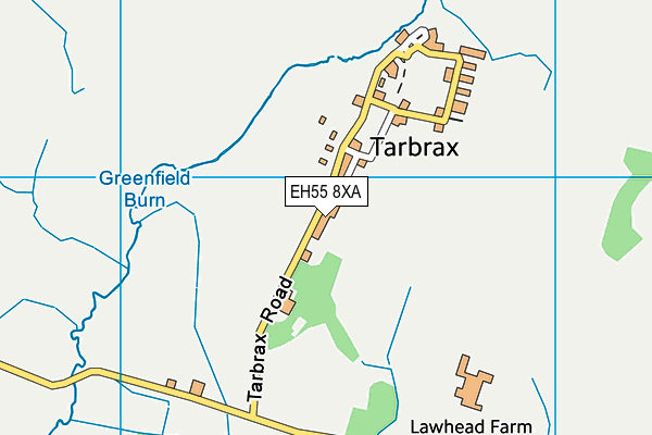EH55 8XA map - OS VectorMap District (Ordnance Survey)