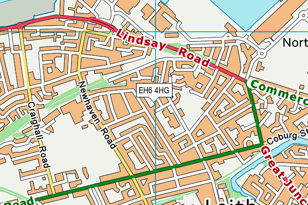 EH6 4HG map - OS VectorMap District (Ordnance Survey) EH6 4HG map - OS VectorMap District (Ordnance Survey)