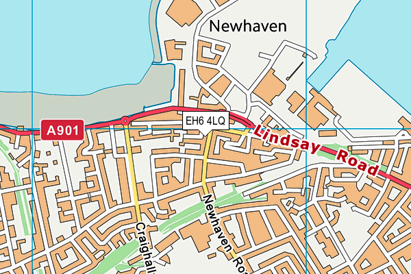 EH6 4LQ map - OS VectorMap District (Ordnance Survey)