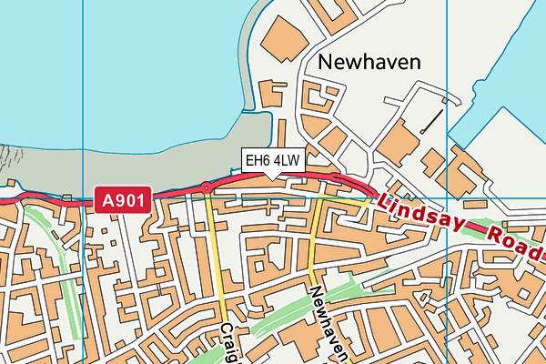 EH6 4LW map - OS VectorMap District (Ordnance Survey) EH6 4LW map - OS VectorMap District (Ordnance Survey)