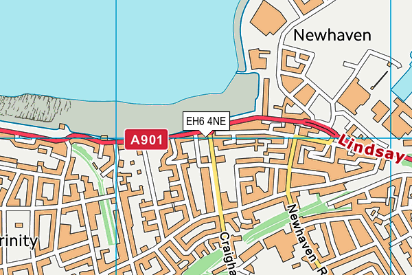 EH6 4NE map - OS VectorMap District (Ordnance Survey)