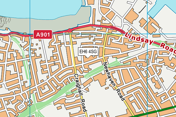 EH6 4SG map - OS VectorMap District (Ordnance Survey) EH6 4SG map - OS VectorMap District (Ordnance Survey)