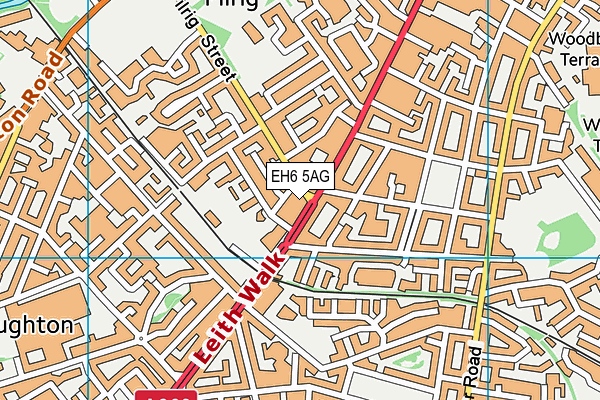 EH6 5AG map - OS VectorMap District (Ordnance Survey) EH6 5AG map - OS VectorMap District (Ordnance Survey)