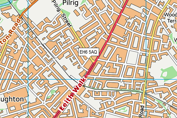 EH6 5AQ map - OS VectorMap District (Ordnance Survey) EH6 5AQ map - OS VectorMap District (Ordnance Survey)