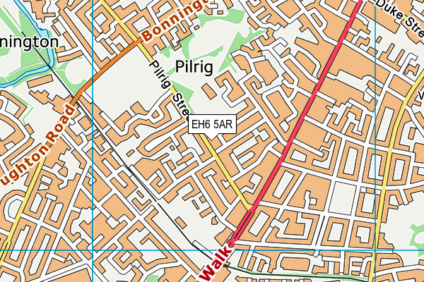 EH6 5AR map - OS VectorMap District (Ordnance Survey) EH6 5AR map - OS VectorMap District (Ordnance Survey)