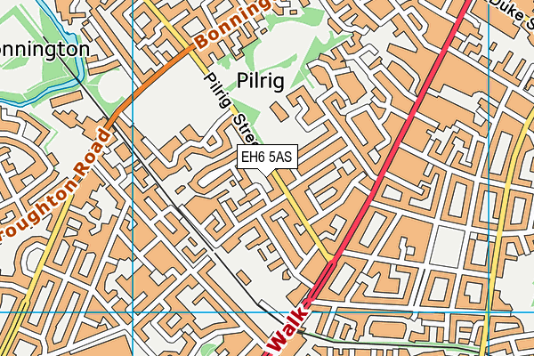 EH6 5AS map - OS VectorMap District (Ordnance Survey) EH6 5AS map - OS VectorMap District (Ordnance Survey)