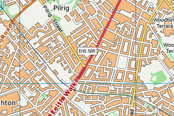 EH6 5BR map - OS VectorMap District (Ordnance Survey) EH6 5BR map - OS VectorMap District (Ordnance Survey)