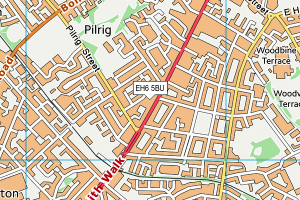 EH6 5BU map - OS VectorMap District (Ordnance Survey) EH6 5BU map - OS VectorMap District (Ordnance Survey)