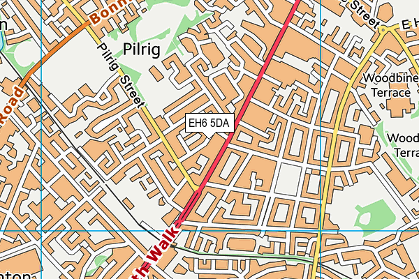 EH6 5DA map - OS VectorMap District (Ordnance Survey) EH6 5DA map - OS VectorMap District (Ordnance Survey)