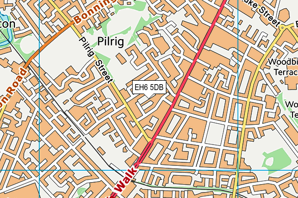 EH6 5DB map - OS VectorMap District (Ordnance Survey) EH6 5DB map - OS VectorMap District (Ordnance Survey)
