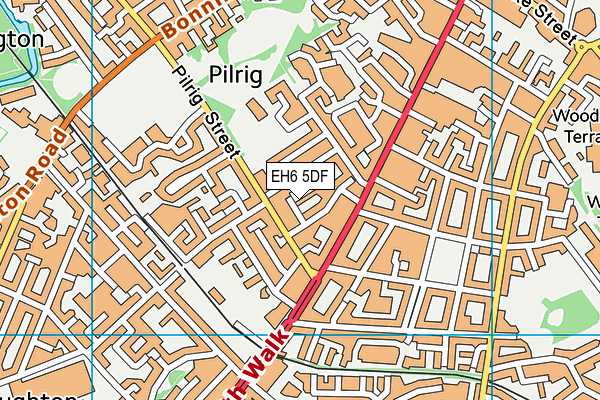 EH6 5DF map - OS VectorMap District (Ordnance Survey) EH6 5DF map - OS VectorMap District (Ordnance Survey)