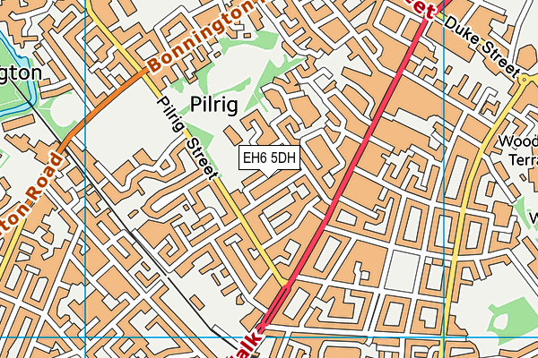 EH6 5DH map - OS VectorMap District (Ordnance Survey) EH6 5DH map - OS VectorMap District (Ordnance Survey)