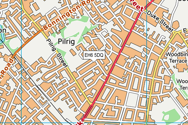 EH6 5DQ map - OS VectorMap District (Ordnance Survey) EH6 5DQ map - OS VectorMap District (Ordnance Survey)