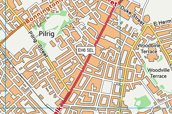 EH6 5EL map - OS VectorMap District (Ordnance Survey) EH6 5EL map - OS VectorMap District (Ordnance Survey)