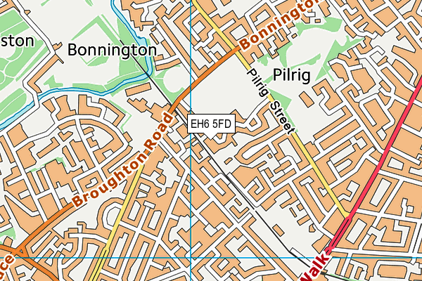EH6 5FD map - OS VectorMap District (Ordnance Survey) EH6 5FD map - OS VectorMap District (Ordnance Survey)