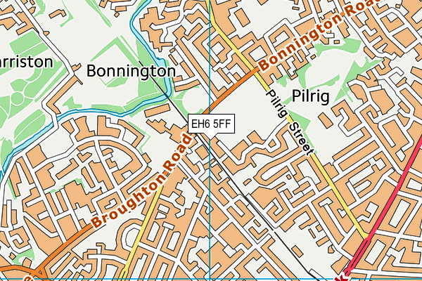 EH6 5FF map - OS VectorMap District (Ordnance Survey) EH6 5FF map - OS VectorMap District (Ordnance Survey)