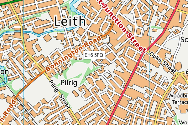 EH6 5FQ map - OS VectorMap District (Ordnance Survey) EH6 5FQ map - OS VectorMap District (Ordnance Survey)