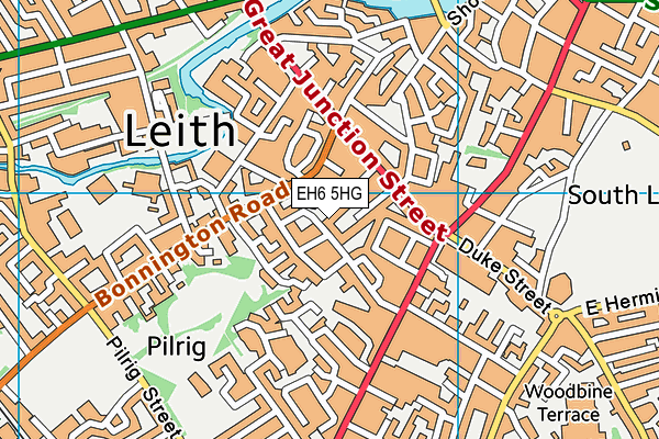 EH6 5HG map - OS VectorMap District (Ordnance Survey) EH6 5HG map - OS VectorMap District (Ordnance Survey)