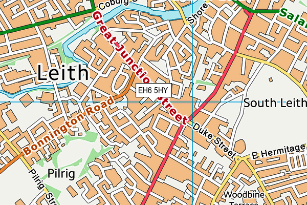 EH6 5HY map - OS VectorMap District (Ordnance Survey) EH6 5HY map - OS VectorMap District (Ordnance Survey)