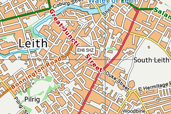 EH6 5HZ map - OS VectorMap District (Ordnance Survey) EH6 5HZ map - OS VectorMap District (Ordnance Survey)