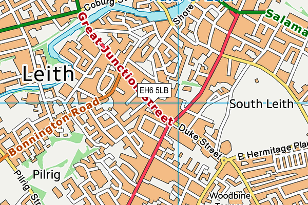 EH6 5LB map - OS VectorMap District (Ordnance Survey) EH6 5LB map - OS VectorMap District (Ordnance Survey)