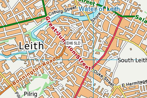 EH6 5LD map - OS VectorMap District (Ordnance Survey) EH6 5LD map - OS VectorMap District (Ordnance Survey)