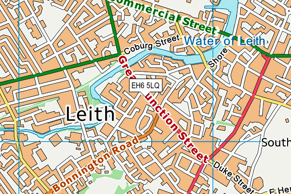 EH6 5LQ map - OS VectorMap District (Ordnance Survey) EH6 5LQ map - OS VectorMap District (Ordnance Survey)