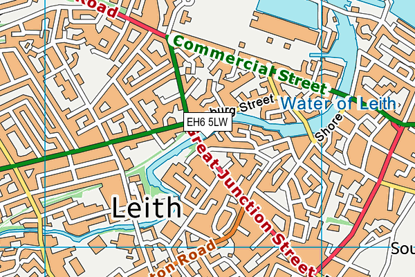 EH6 5LW map - OS VectorMap District (Ordnance Survey) EH6 5LW map - OS VectorMap District (Ordnance Survey)