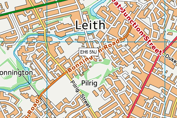 EH6 5NJ map - OS VectorMap District (Ordnance Survey) EH6 5NJ map - OS VectorMap District (Ordnance Survey)
