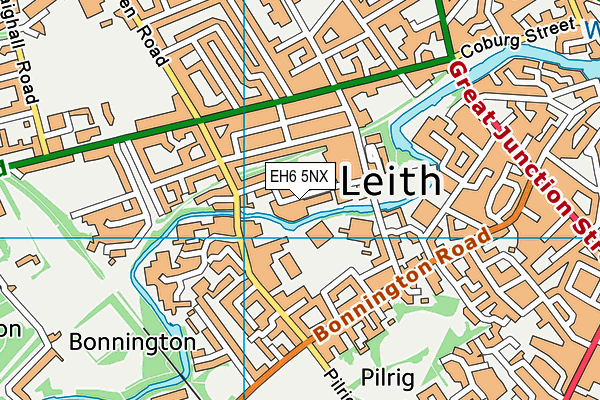 EH6 5NX map - OS VectorMap District (Ordnance Survey) EH6 5NX map - OS VectorMap District (Ordnance Survey)