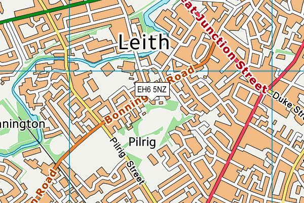 EH6 5NZ map - OS VectorMap District (Ordnance Survey) EH6 5NZ map - OS VectorMap District (Ordnance Survey)