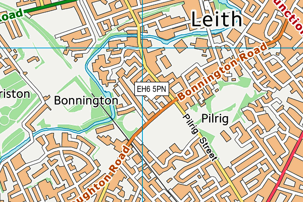 EH6 5PN map - OS VectorMap District (Ordnance Survey) EH6 5PN map - OS VectorMap District (Ordnance Survey)