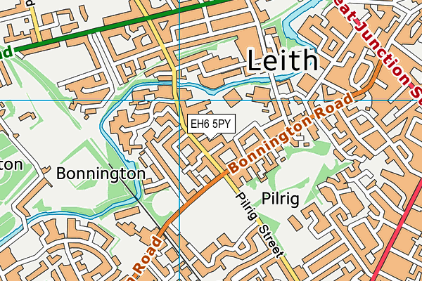 EH6 5PY map - OS VectorMap District (Ordnance Survey) EH6 5PY map - OS VectorMap District (Ordnance Survey)