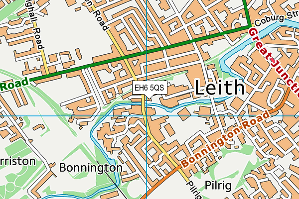 EH6 5QS map - OS VectorMap District (Ordnance Survey) EH6 5QS map - OS VectorMap District (Ordnance Survey)